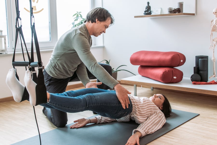 Physiotherapie Anwendung im Freiraum